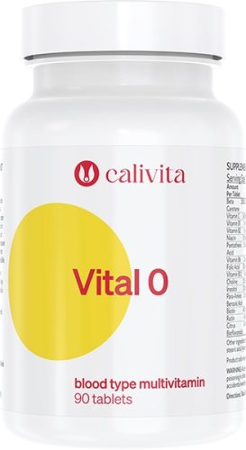 CaliVita Vital 0 tabletta Multivitamin 0-vércsoportúaknak 90db