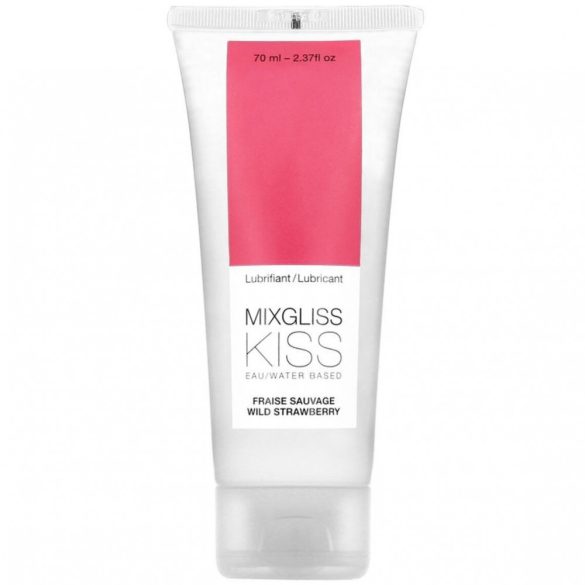 Mixgliss Kiss Wild - vízbázisú síkosító - eper (70ml)