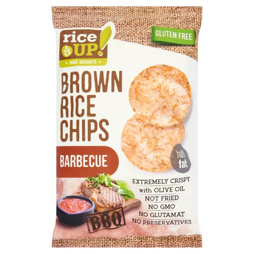 Rice Up barna rizs chips barbecue ízű 60 g