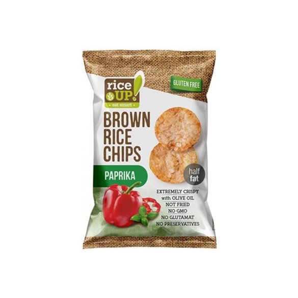 Rice Up barna rizs chips paprikás 60 g