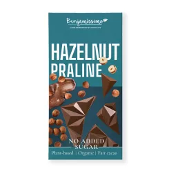  Benjamissimo bio vegán csokoládé mogyorós pralinéval hozzáadott cukor nélkül édesítőszerrel 60 g
