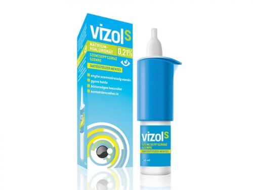 Vizol S 0,21%  Oldatos Szemcsepp Száraz Szemre 10Ml