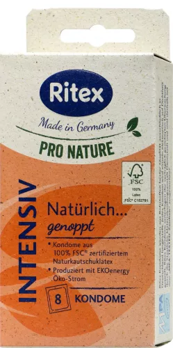 Ritex pro nature intensiv óvszer 8 db