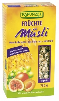 Rapunzel bio gyümölcsös müzli 750 g