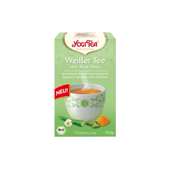 Yogi bio tea fehér tea aloe verával 17x1,8g 17 db