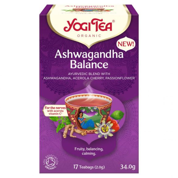 Yogi bio tea ashwagandha egyensúly 17x2g 34 g