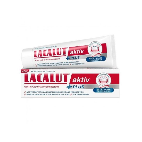 Lacalut aktiv fogkrém plus 75 ml