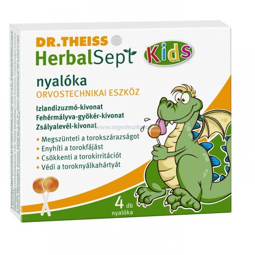 Dr.Theiss herbalsept nyalóka torokfájásra 6 db 85 g