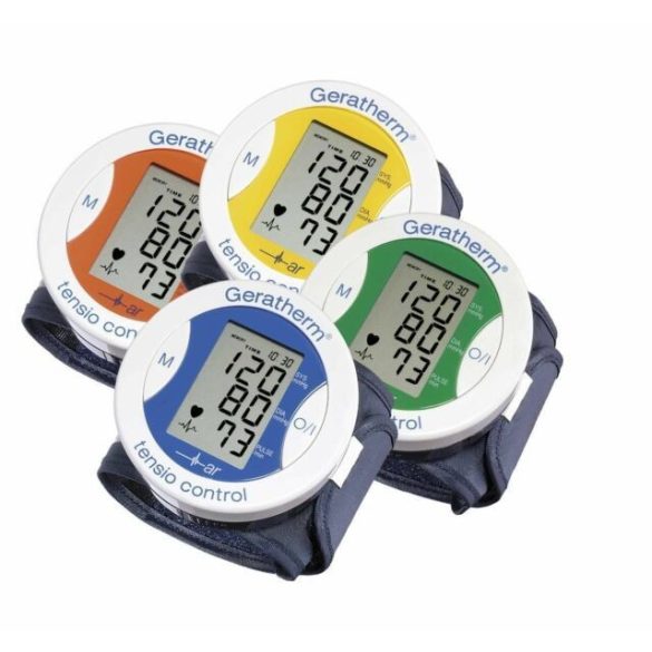 Geratherm Tensio control csuklós vérnyomásmérő narancs /EP kártyára adható/