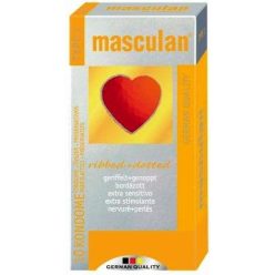 Óvszer masculan 3-as bordázott 10 db