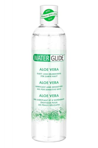 Waterglide 2in1 - vízbázisú síkosító és masszázsgél - aloe vera (300ml)