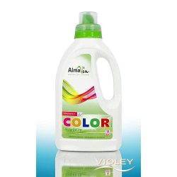   AlmaWin COLOR Folyékony mosószer koncentrátum színes ruhákhoz hársfavirág kivonattal - 10 mosásra 750ml