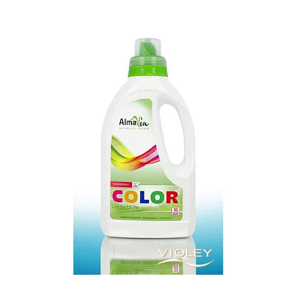 AlmaWin COLOR Folyékony mosószer koncentrátum színes ruhákhoz hársfavirág kivonattal - 10 mosásra 750ml