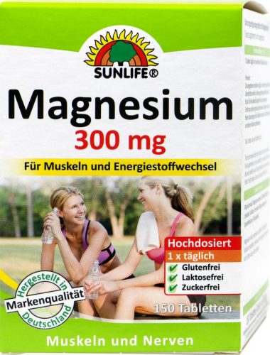 Sunlife magnézium 300mg tabletta 150db