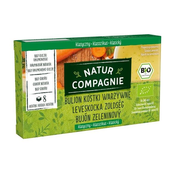 Natur compagnie bio zöldségleveskocka 84 g