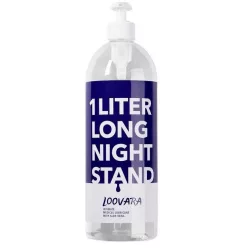  Loovara Long Night Stand - vízbázisú síkosító aloe verával (1000ml)