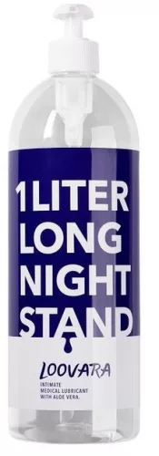 Loovara Long Night Stand - vízbázisú síkosító aloe verával (1000ml)
