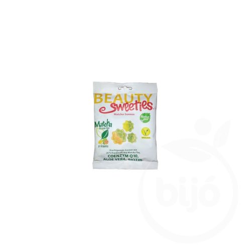 Beauty Sweeties gluténmentes vegán gumicukor matcha napocskák 125 g