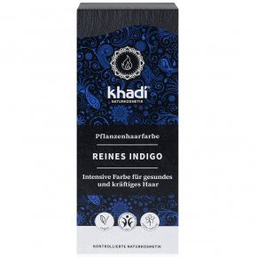 Khadi bio hajfesték por kékesfekete-indigó 100 g