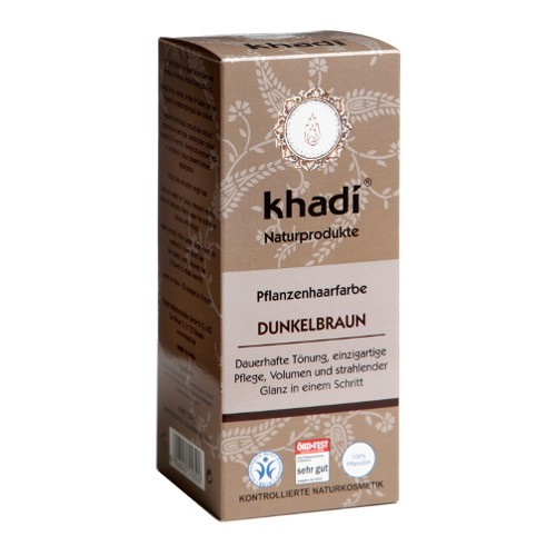 Khadi bio hajfesték por sötétbarna 100 g