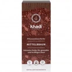 Khadi bio hajfesték por középbarna 100 g