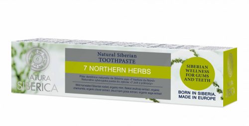 Natura siberica "7 northern herbs" fluoridmentes fogkrém 100 g