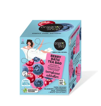 Organic Shop “Berry Bath” Fürdőfilter bogyós gyümölcsökkel