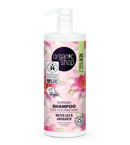 Organic Shop Shine sampon vízililiommal és amaránttal