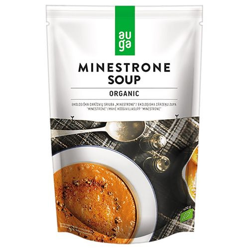 Auga bio vegán zöldséges minestrone leves 400 g