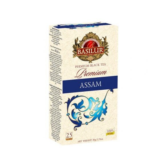 Basilur premium assam fekete tea 25 filter 50 g