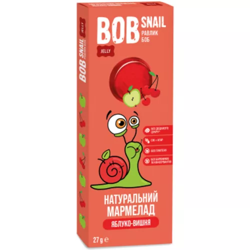 BOB-SNAIL GYÜM.ZSELÉ ALMA-MEGGY 27G