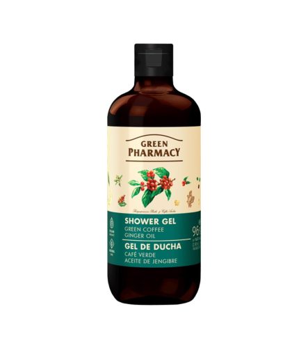 Green Pharmacy Tusfürdő Zöld Kávé És Gyömbérolaj Kivonattal 500Ml