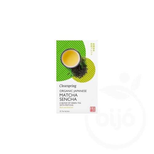 Clearspring bio japan matcha sencha zöld tea 20x1,8 g 36 g