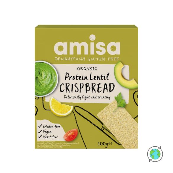 Amisa BIO Fehérje-lencsés kréker 100g