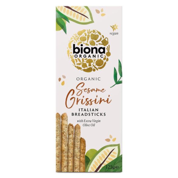 Biona BIO Grissini szezámos olasz kenyérrúd 125g