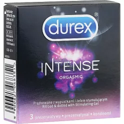   Durex Intense Orgasmic - bordázott és pontozott óvszer(3db) -