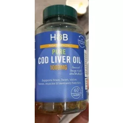 H&B csukamájolaj kapszula 1000mg 60 db