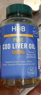 H&B csukamájolaj kapszula 1000mg 60 db
