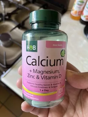 H&B kalcium+d3+magnézium+cink tabletta 120 db