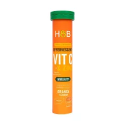 H&B c+cink pezsgőtabletta narancs 20 db