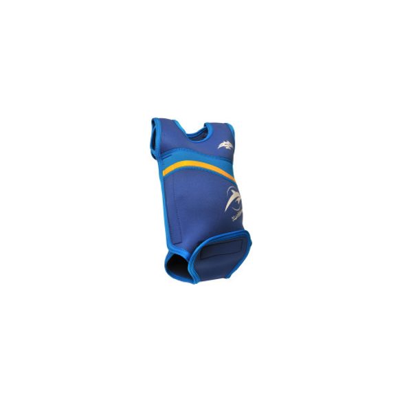 Konfidence Babywarma™ babauszóruha BLUE Teljesen szétnyitható baba úszóruha, ami körbeöleli és melegen tartja a kisbabát