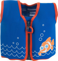 Konfidence Jackets™ gyermek úszómellény - CLOWNFISH   Rugalmas neoprén anyagú úszómellény 8 kivehető úszószivaccsal