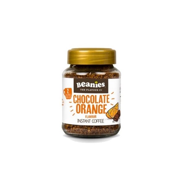 Beanies csokoládé-narancs ízű koffeinmentes instant kávé 50 g