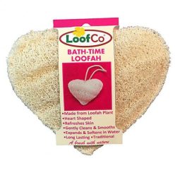 Loofco szív alakú luffa szivacs fürdéshez