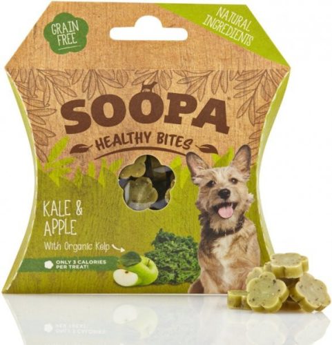 Soopa healthy bites vegán jutalomfalat fodros kel és alma 50 g