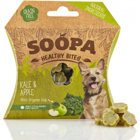 Soopa healthy bites vegán jutalomfalat fodros kel és alma 50 g