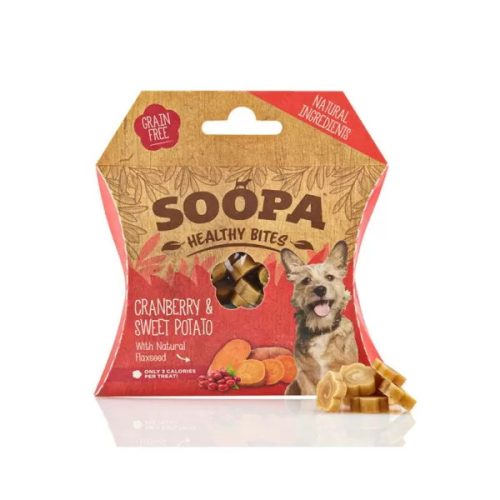 Soopa healthy bites vegán jutalomfalat vörös áfonya és édesburgonya 50 g