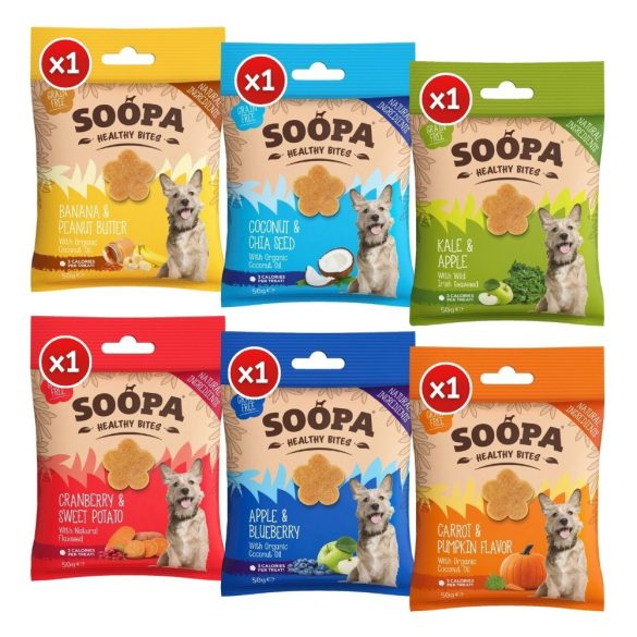 Soopa healthy bites vegán jutalomfalat alma és kékáfonya 50 g