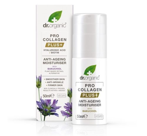 dr.Organic Pro Collagen Anti-Aging hidratáló arckrém Bakuchiollal