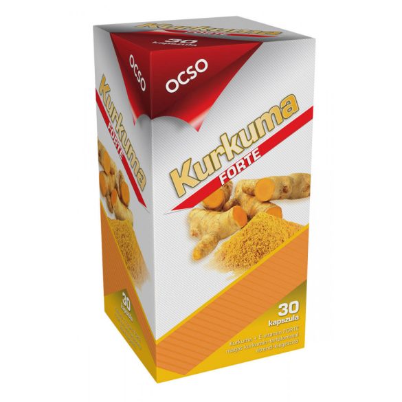 OCSO Kurkuma + E-vitamin Forte kapszula 30db